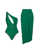 Kit Moda Praia ou Maiô ou Saia - Green Retro - Mudeseulook