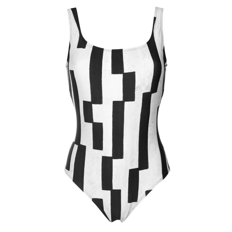 Maiô Black White Square - Mudeseulook