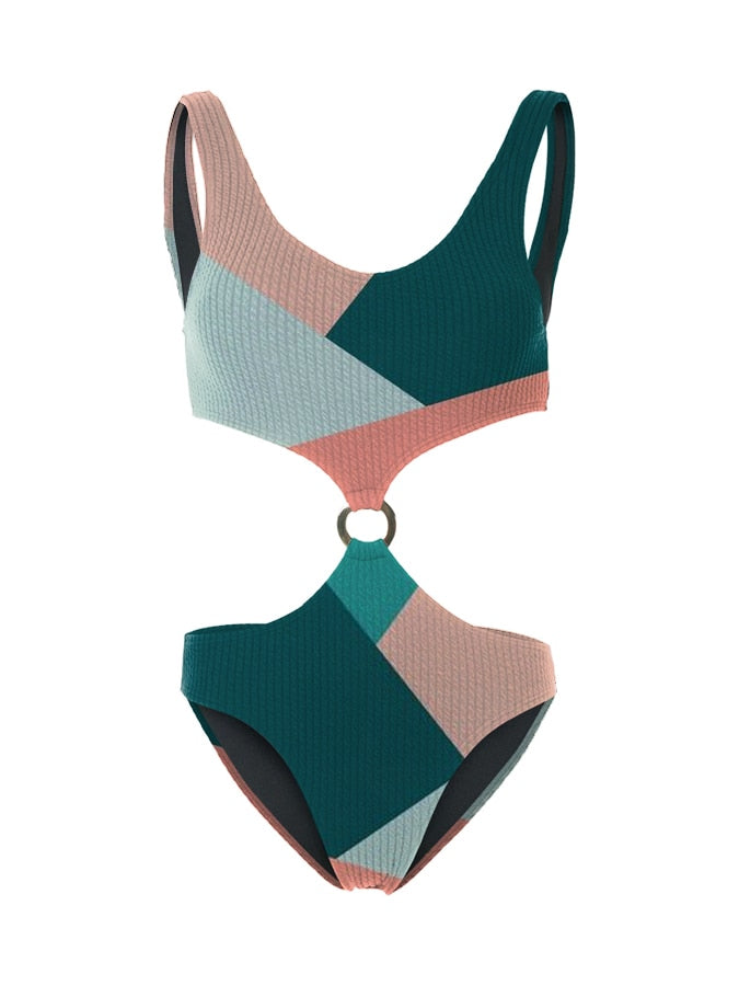 Kit Moda Praia ou Maiô ou Saída - Geométrico - Mudeseulook