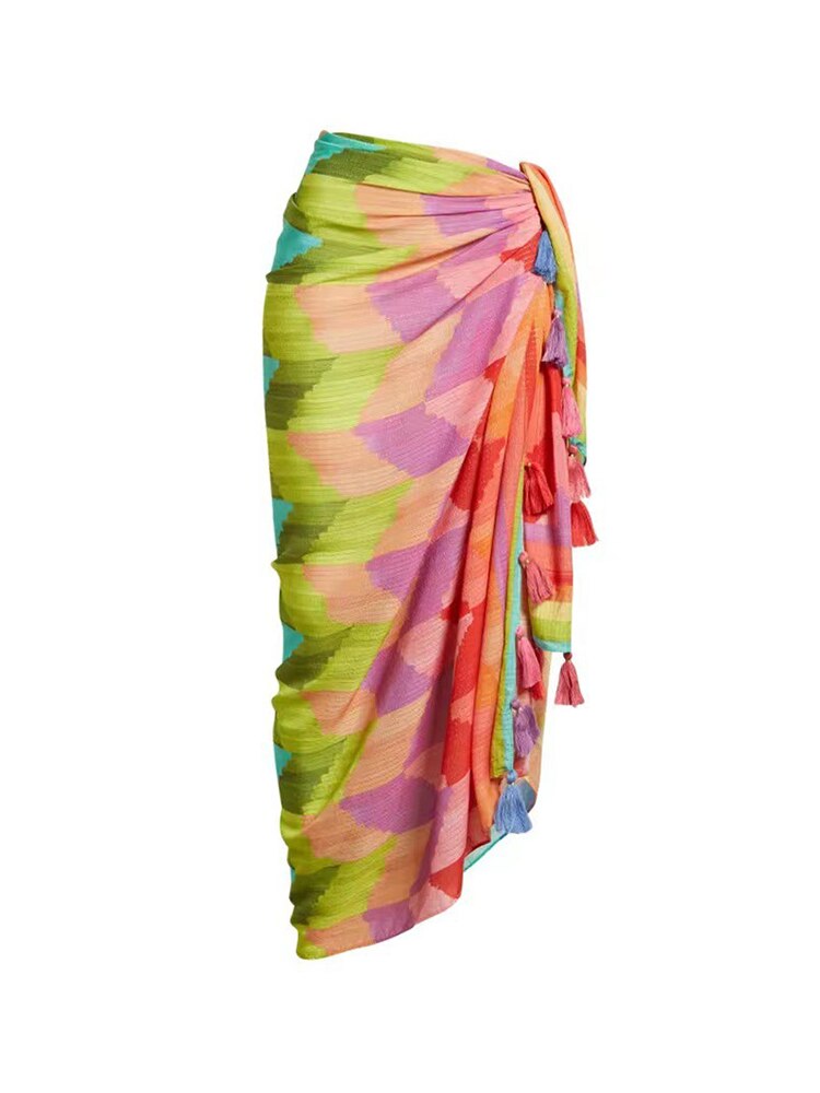 Kit Moda Praia ou Maiô ou Saia - Geometrico - Mudeseulook