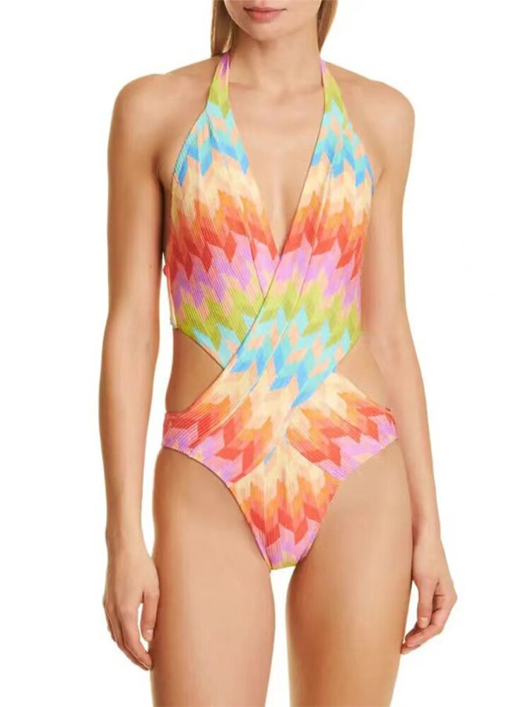 Kit Moda Praia ou Maiô ou Saia - Geometrico - Mudeseulook