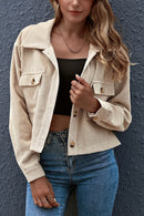 Jaqueta Bomber Gola de Lapela com Bolsos - Mudeseulook