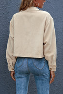 Jaqueta Bomber Gola de Lapela com Bolsos - Mudeseulook