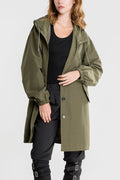 Casaco Corta Vento Impermeável com Capuz Oversized - Mudeseulook