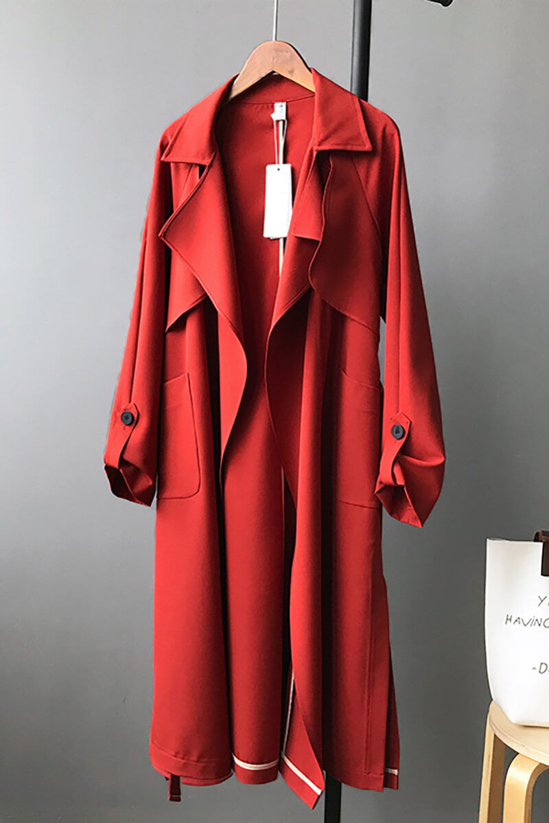 Casaco Trench Longo Fluido - Mudeseulook