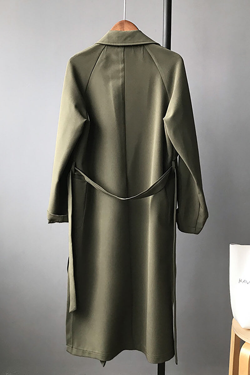 Casaco Trench Longo Fluido - Mudeseulook