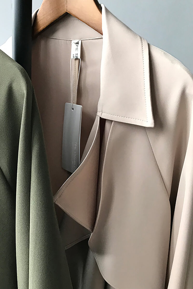 Casaco Trench Longo Fluido - Mudeseulook