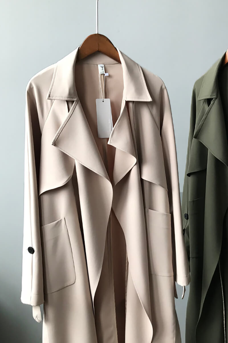 Casaco Trench Longo Fluido - Mudeseulook