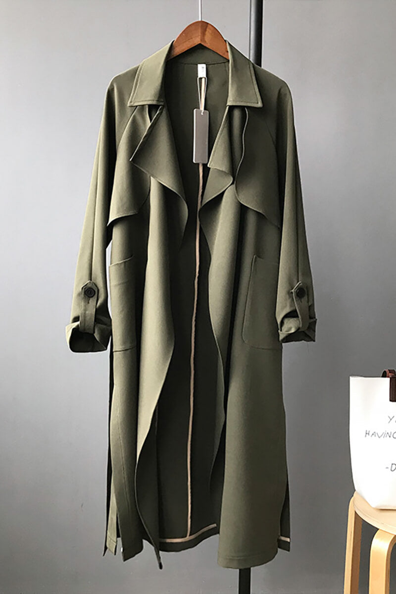 Casaco Trench Longo Fluido - Mudeseulook