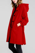 Casaco Corta Vento Impermeável com Capuz Oversized - Mudeseulook