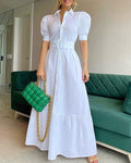 Vestido Longo Listrado - Mudeseulook