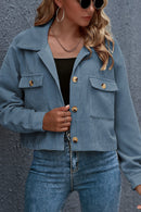 Jaqueta Bomber Gola de Lapela com Bolsos - Mudeseulook