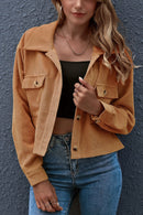 Jaqueta Bomber Gola de Lapela com Bolsos - Mudeseulook