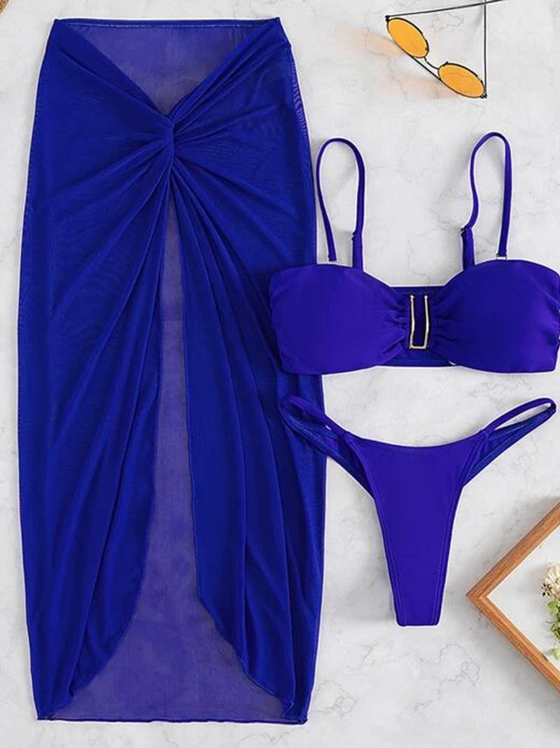 Kit Moda Praia - 03 Peças - 06 Cores - Mudeseulook