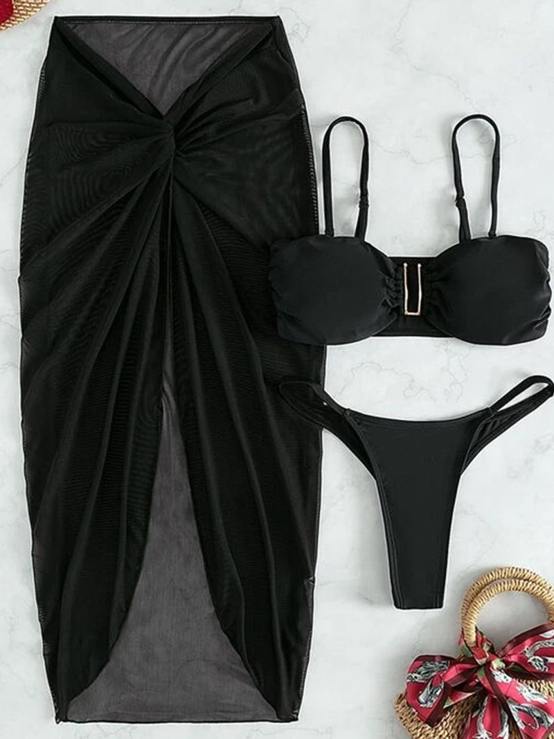 Kit Moda Praia - 03 Peças - 06 Cores - Mudeseulook