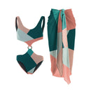 Kit Moda Praia ou Maiô ou Saída - Geométrico - Mudeseulook