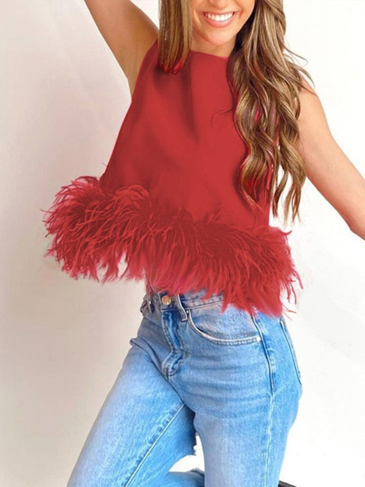 Blusas de Pluma Diva - Mudeseulook