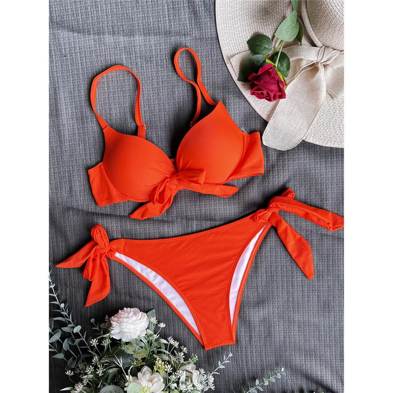 Biquíni Nó Busto Vermelho - Mudeseulook