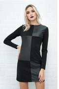Vestido Mini Quadriculados Couro - Mudeseulook