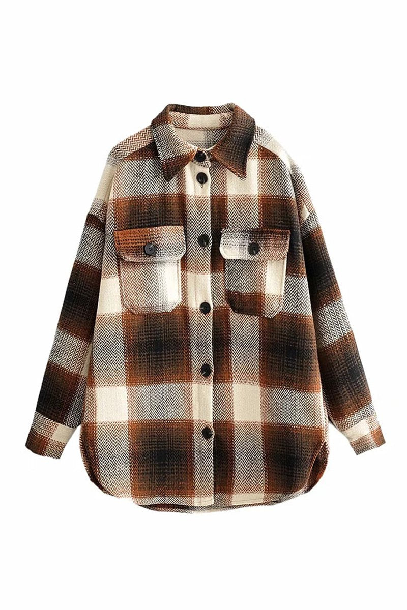 Casaco Camisa Xadrez Oversized - Mudeseulook
