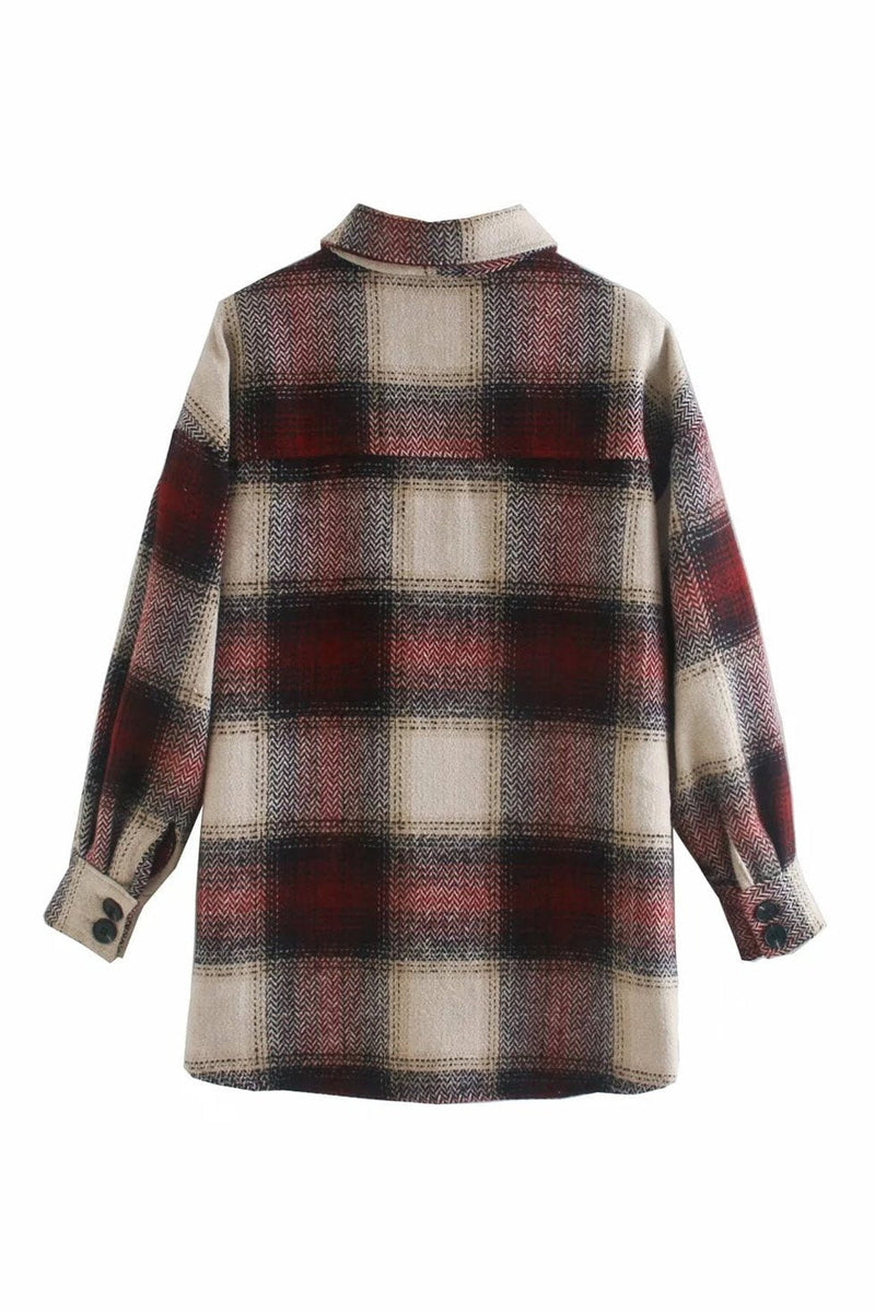 Casaco Camisa Xadrez Oversized - Mudeseulook