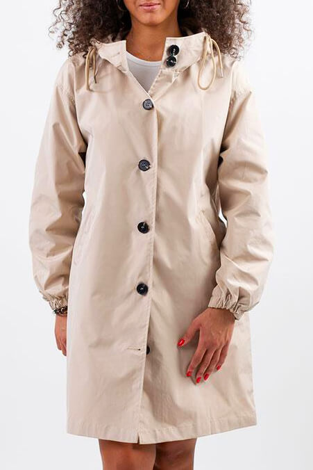Casaco Corta Vento Impermeável com Capuz Oversized - Mudeseulook