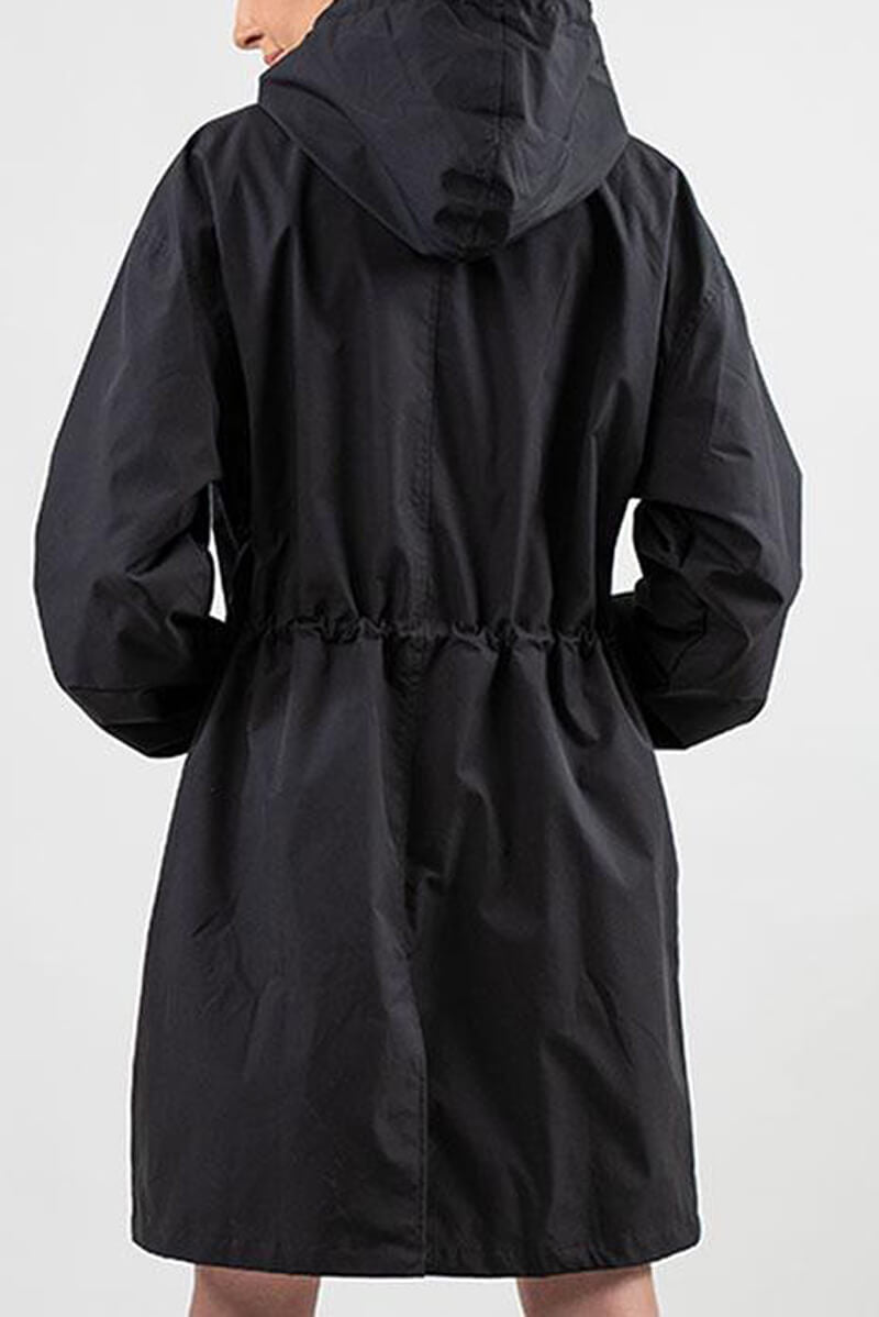 Casaco Corta Vento Impermeável com Capuz Oversized - Mudeseulook