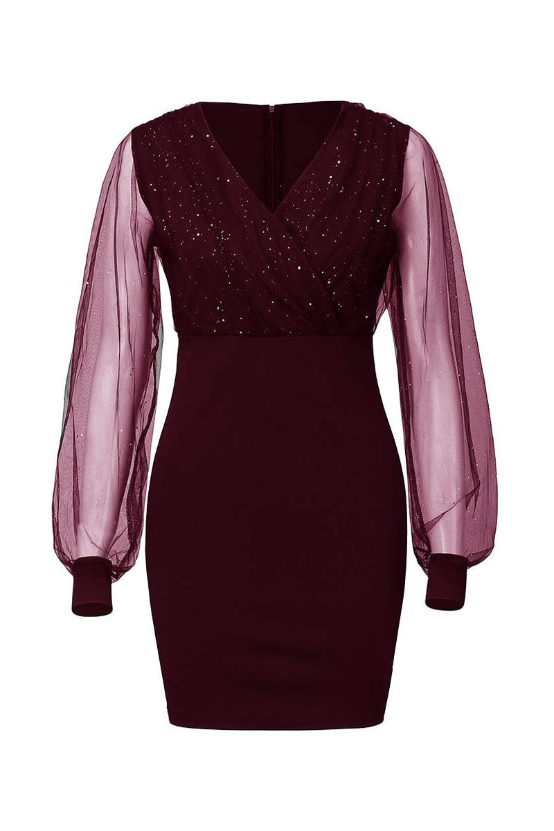 Vestido Lucy Curto com Brilho e Transparência - Mudeseulook