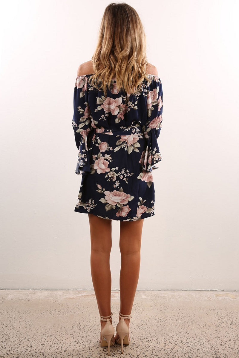 Vestido Ombro a Ombro Floral - Mudeseulook