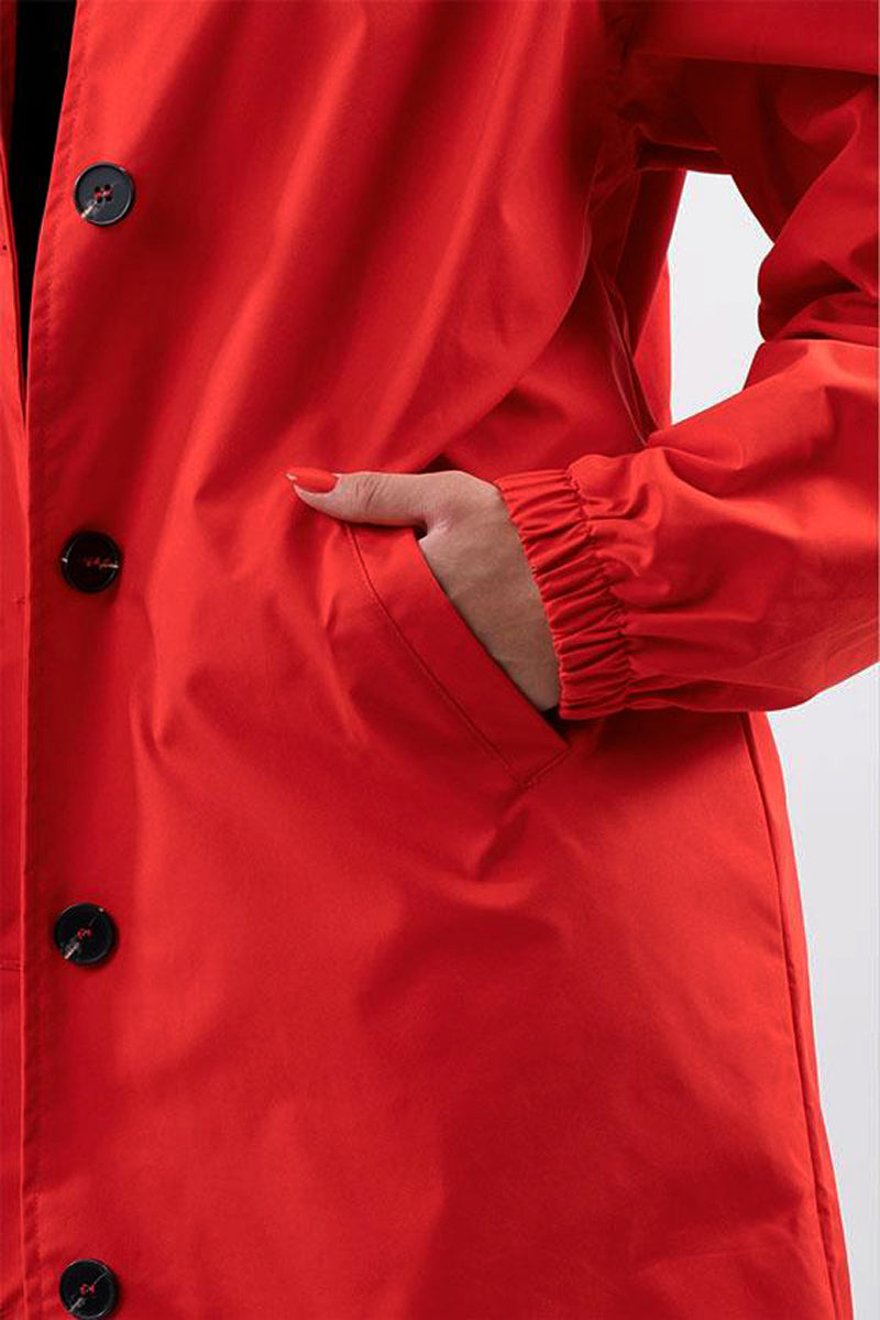 Casaco Corta Vento Impermeável com Capuz Oversized - Mudeseulook